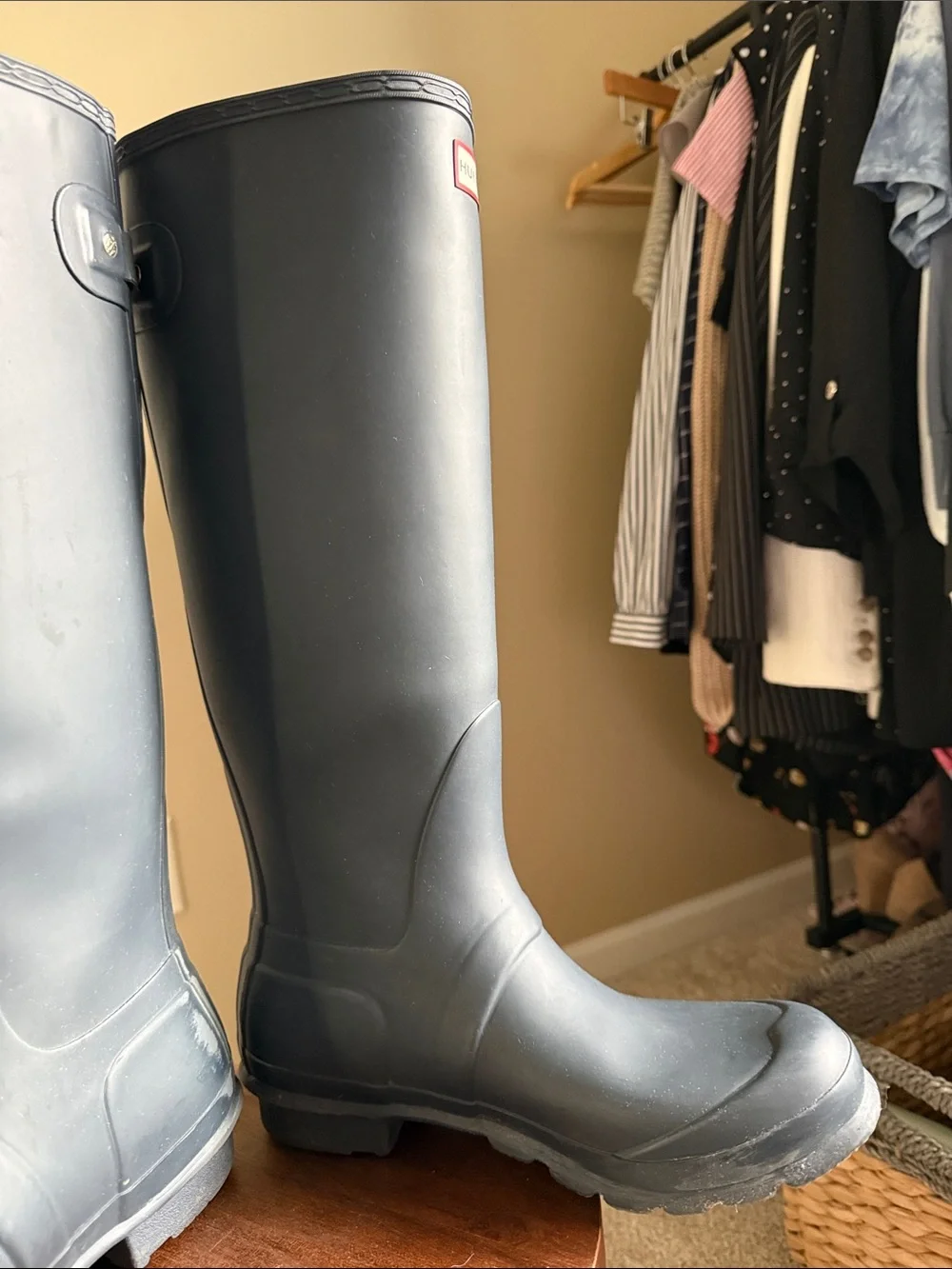 Hunter Tall Rain Boots in Slate Navy